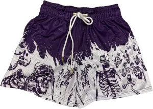 DIOTSR Mens Graphic Shorts Casual Flat Front Shorts Cool Streetwear Designer Shorts Drawstring Summer