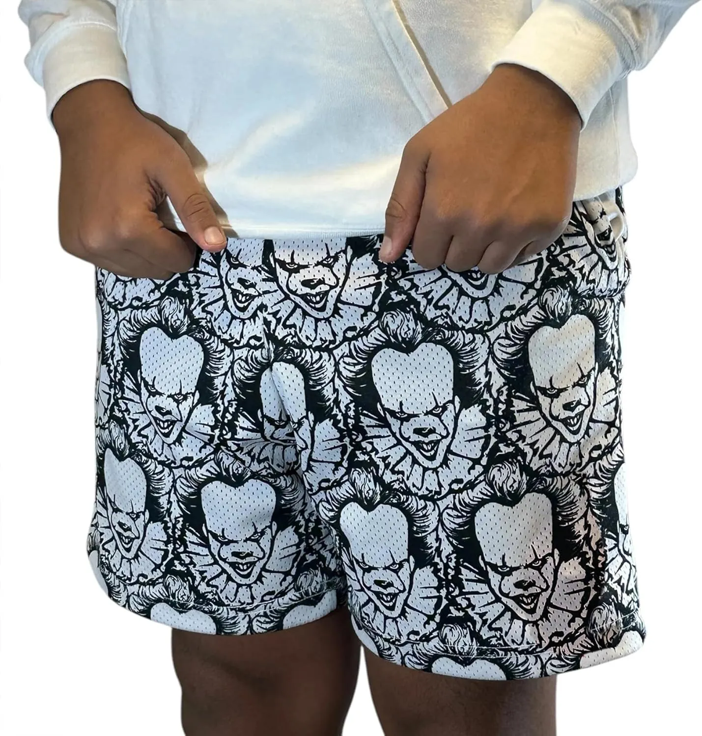 DIOTSR Mens Graphic Shorts Casual Flat Front Shorts Cool Streetwear Designer Shorts Drawstring Summer