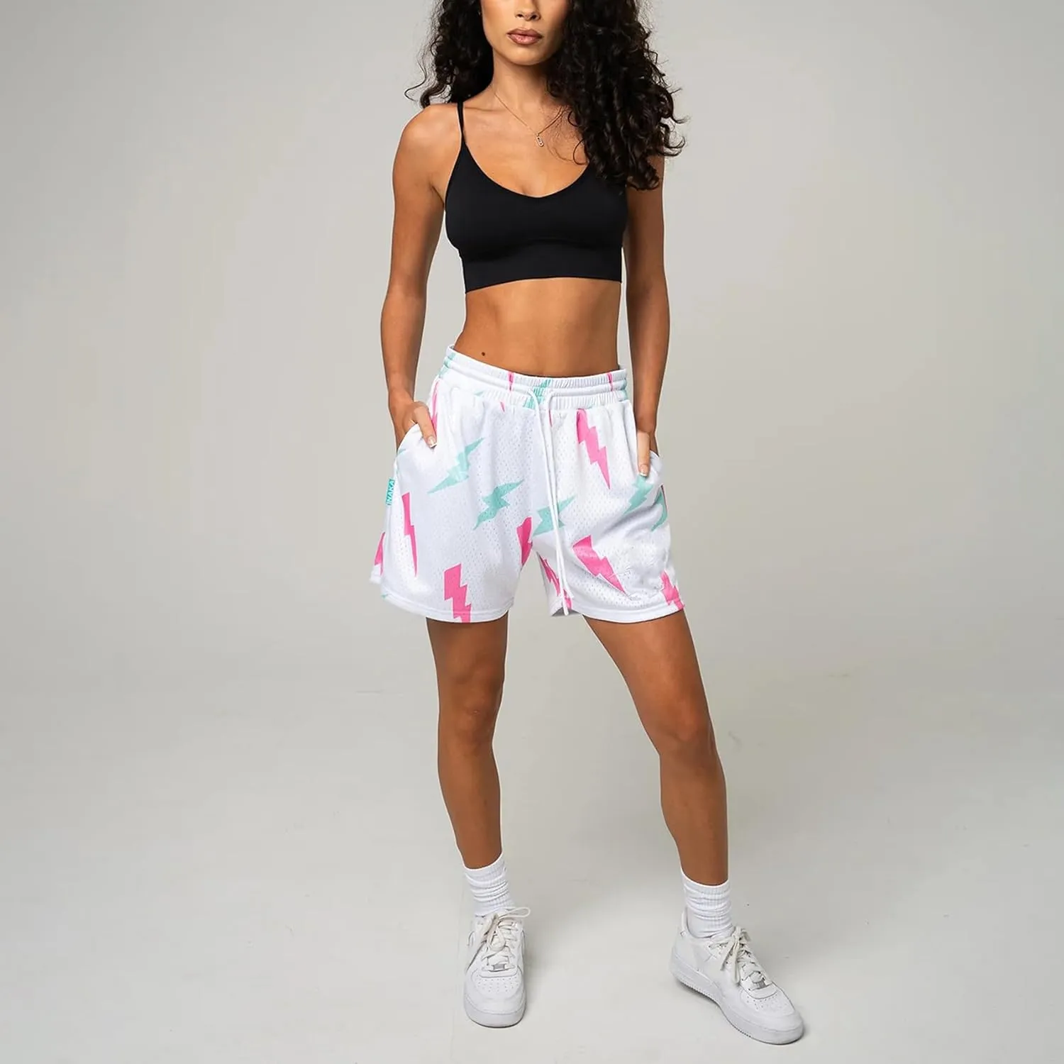 DIOTSR Mens Graphic Shorts Summer Casual Flat Front Shorts Cool Streetwear Designer Shorts Drawstring