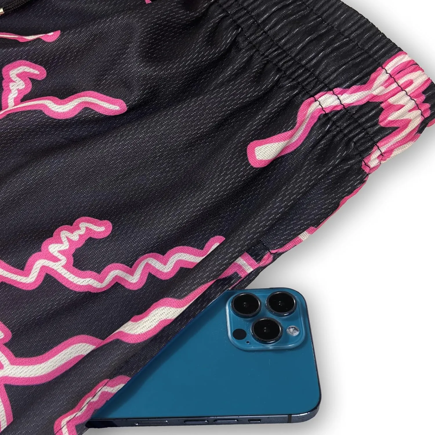 DIOTSR Mens Graphic Shorts Summer Casual Flat Front Shorts Cool Streetwear Designer Shorts Drawstring