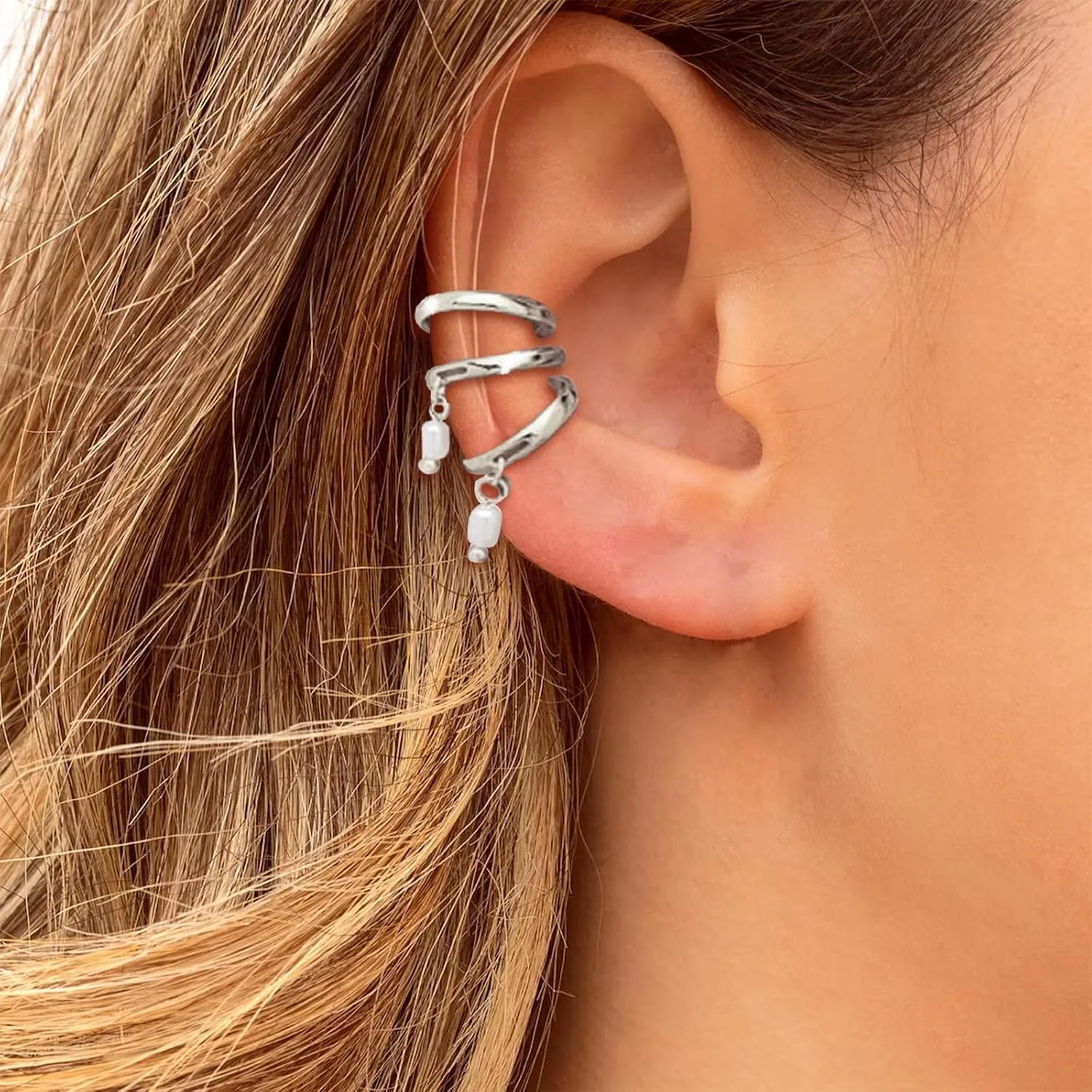 Ear Cuff Earrings for Women Ear Cuffs Non Piercing Jewelry Trendy Stuff Ears Clip on Cartilage Earring Fake Earrings Christmas Gifts Stocking Stuffers