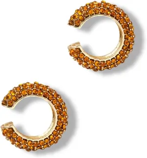 Ear Cuffs for Women Non Piercing Trendy Ear Cuff Earrings,Hypoallergenic Gold Rhinestone Ear Clip Earrings for Women