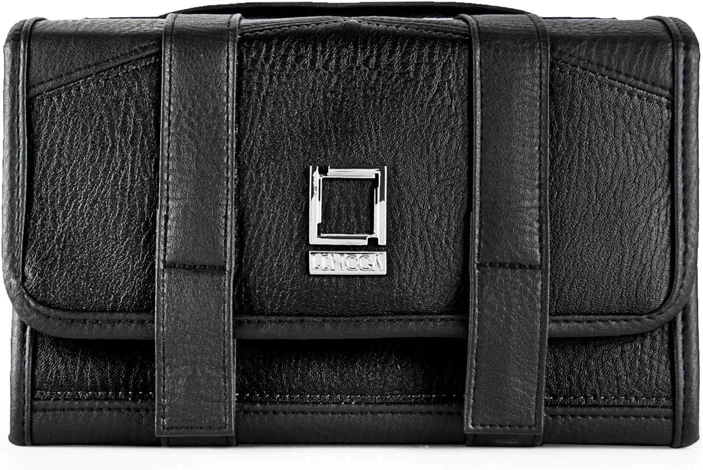 eBigValue ravel Hanging Toiletry Bag for Men Women Travel Kit Shaving Bag Waterproof Large Makeup Bag Wash Bag Makeup Organizer Cosmetic Case for Bathroom Shower, Medium, Black, MH_LENLEA020_MKVEB1