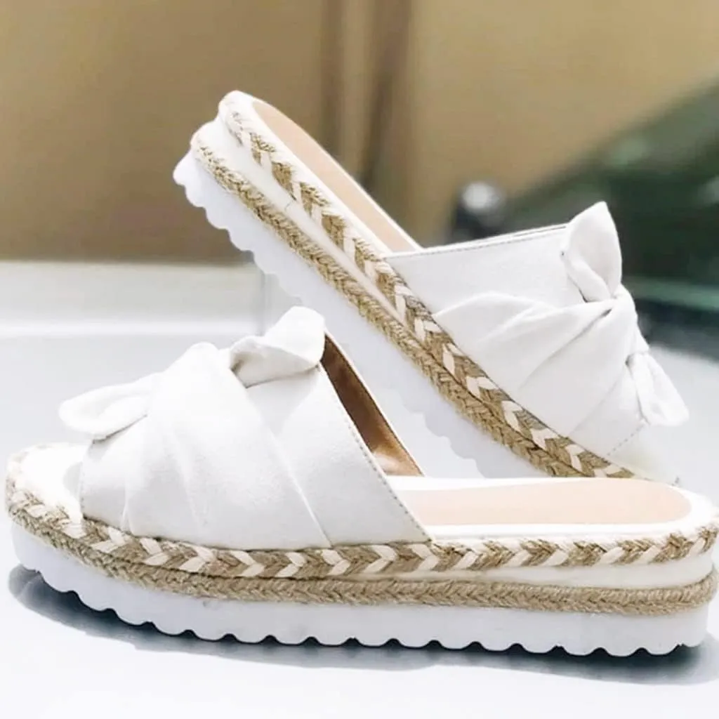Eduavar Sandals for Women Dressy Summer, Platform Sandals Women Casua Espadrille Wedge Sandals Summer Beach Sandals Slippers