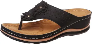 Eduavar Sandals Women Dressy Summer, Orthopedic Sandals for Women Summer Breathable Open Toe Flip Flops Causal Beach Sandals