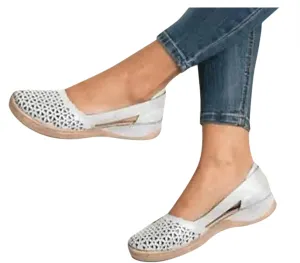 Eduavar Walking Sandals Women, Sandals Women Dressy Summer Close Toed Sandals Hollow Out Wedges Comfy Sandals Shoes