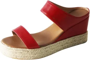 Eduavar Wedge Sandals for Women Dressy, Espadrille Sandals for Women Casual Open Toe Platform Sandals Summer Beach Sandals