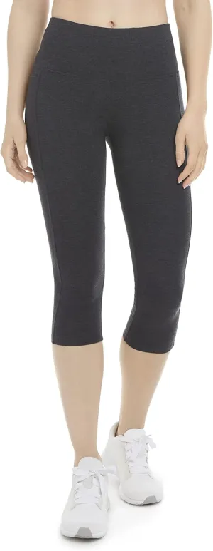 Energy Zone Women's Cotton Stretch Crop Legging with Pockets