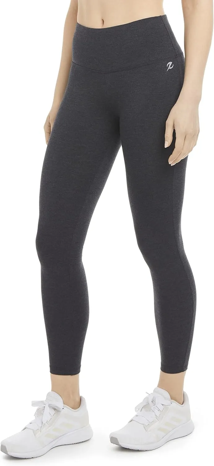 Energy Zone Women's Cotton Stretch High Waist Ankle Legging