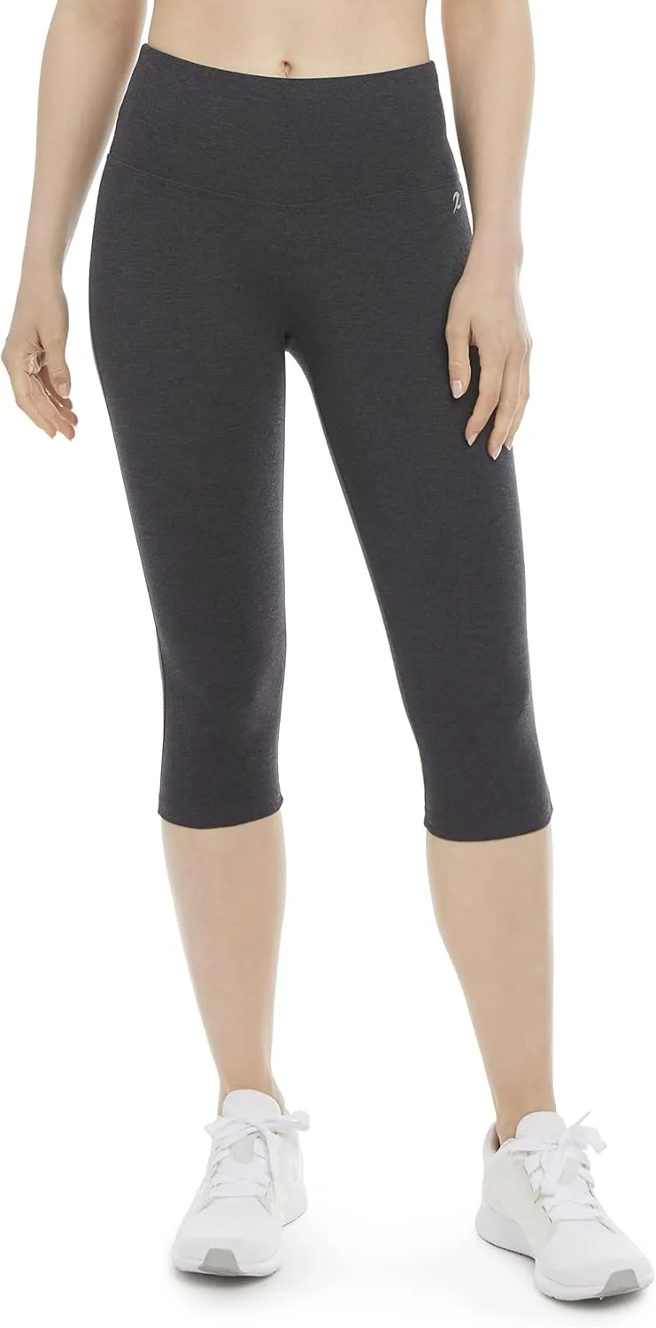 Energy Zone Women's Cotton Stretch High Waist Crop Legging
