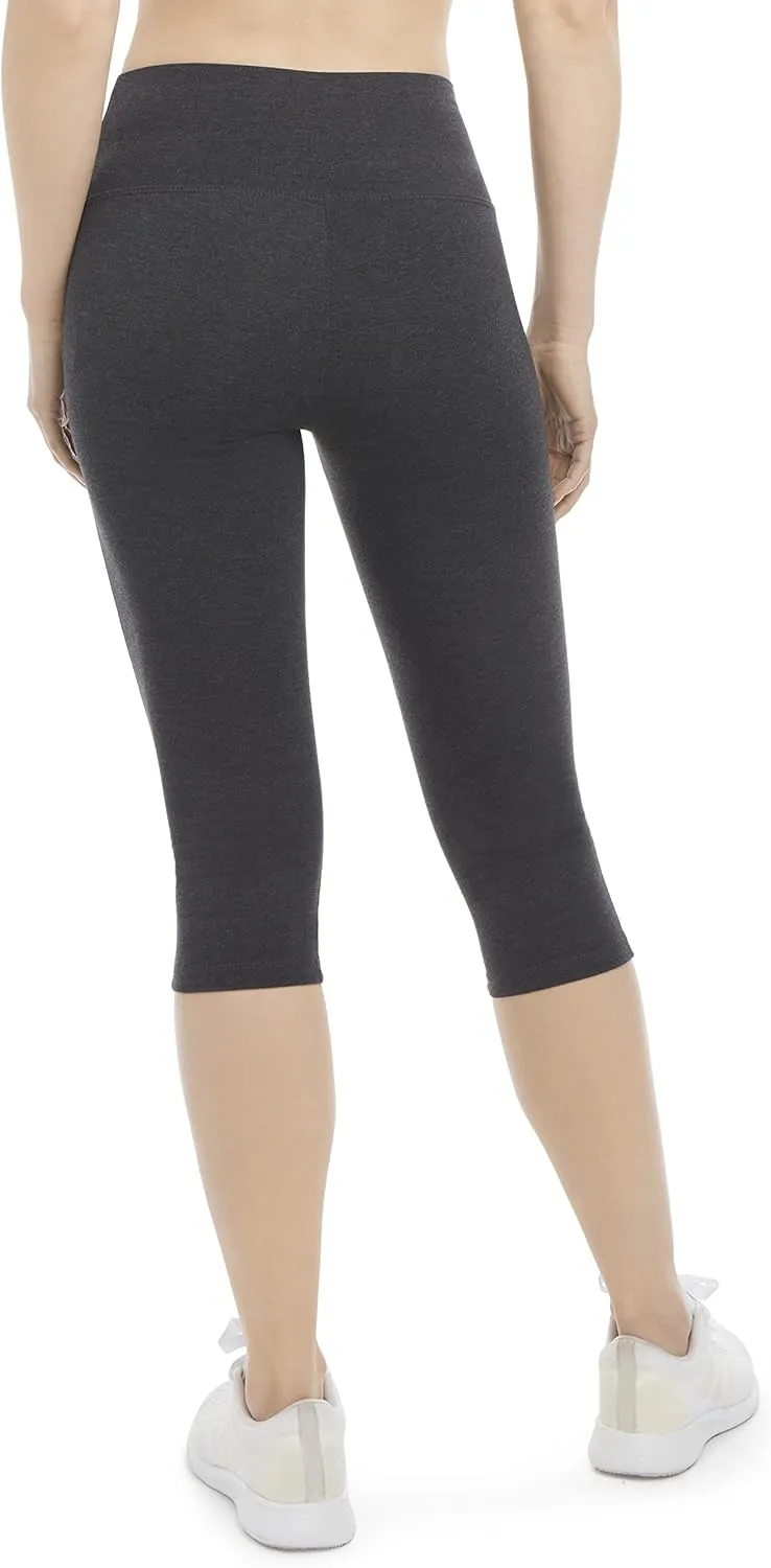 Energy Zone Women's Cotton Stretch High Waist Crop Legging