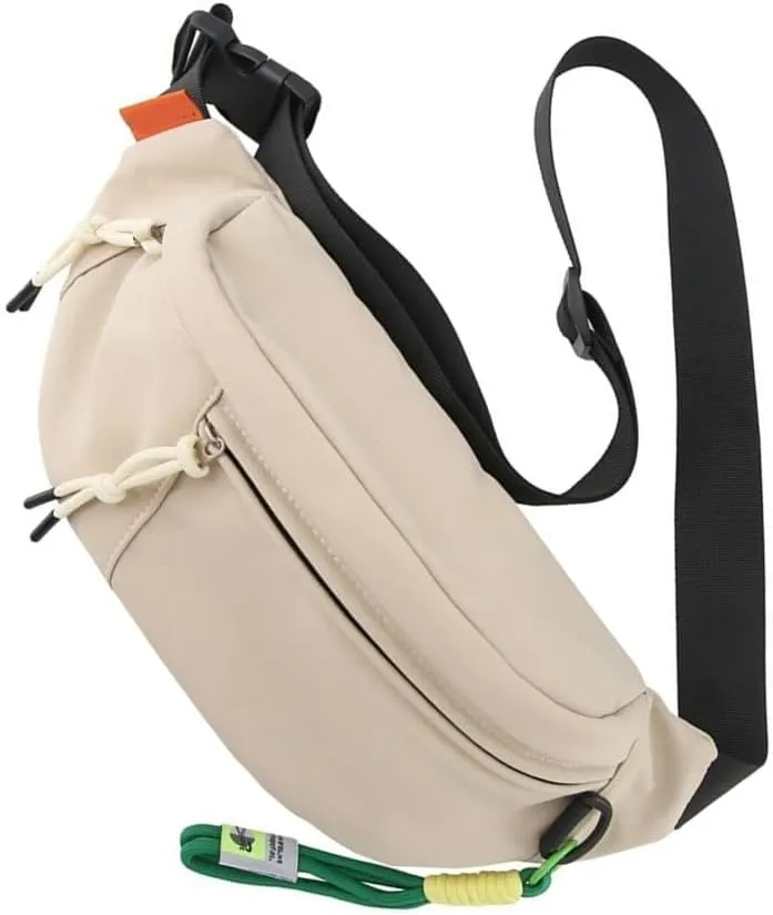 Fashionable Sports Running Waist Bag Large Capacity Nylon Belt Pouches Cycling Crossbody Chest Bag for Men and Women