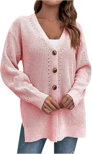 Febecool Cardigan For Women Button Stand Collar Zipper Coat Cotton Top Jackets For Women Winter Coats For Women Vintage