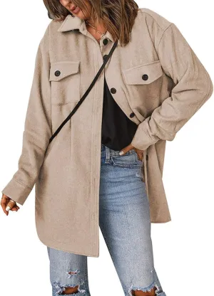 Febecool Cardigan For Women Long Sleeve Slim Fit Double Breasted Coat Denim Jacket For Women Winter Coats For Women Oversized