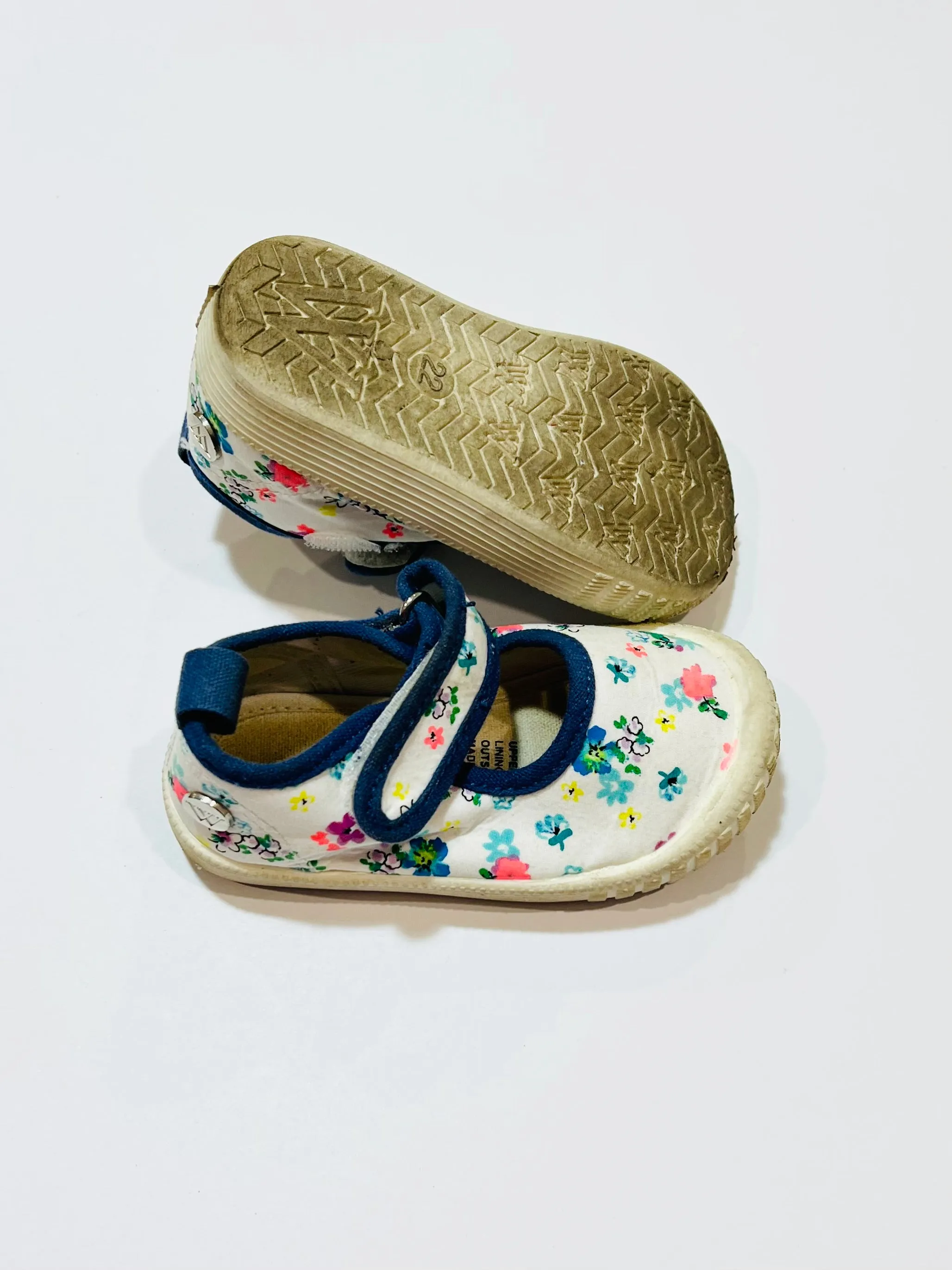 Floral canvas Mary-Janes - Size EU22