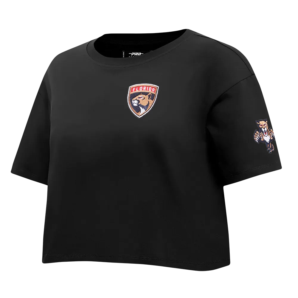 FLORIDA PANTHERS CLASSIC WOMEN'S SJ BOXY TEE (BLACK)