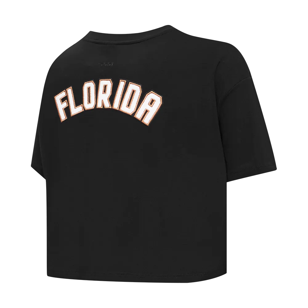 FLORIDA PANTHERS CLASSIC WOMEN'S SJ BOXY TEE (BLACK)