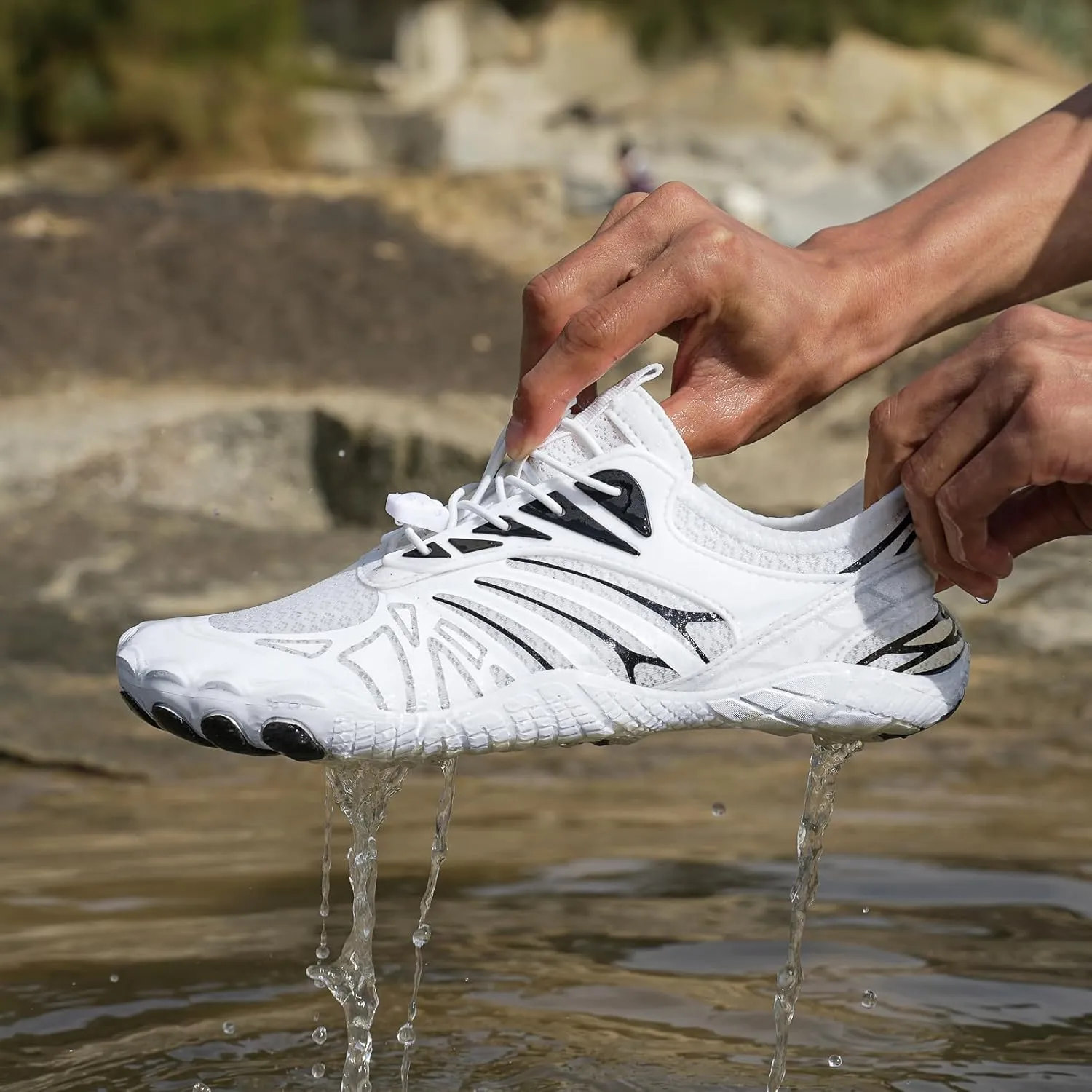 Footwear Pro Hike Barefoot Shoes Women Men Waterproof Trail Running Healthy & Non-Slip Barefoot Shoes for Women Beach Swim Surf Hiking Walking Shoes