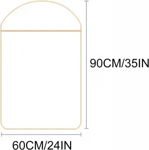 Garment Bag with Transparent Window, Garment Bags for Hanging Clothes, Polyester Fabric, Suitable for Home Storage, Apartments(Green,60x90cm/24x35in)