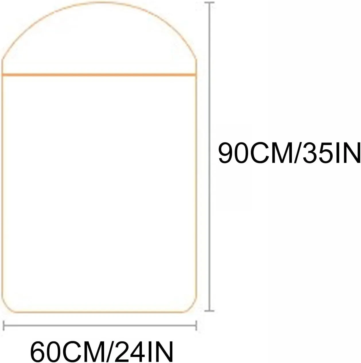 Garment Bag with Transparent Window, Garment Bags for Hanging Clothes, Polyester Fabric, Suitable for Home Storage, Apartments(Green,60x90cm/24x35in)