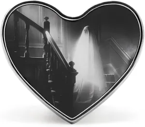 Ghost Spirit Specter Seance Spiritism Heart Pins Lapel Pins Enamel Brooches for Wedding Party Costume Accessory