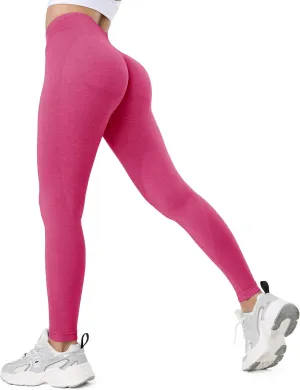 GILLYA Women's Scrunch Butt Lifting Leggings Seamless Tie Dye Workout Leggings Gym High Waisted Booty Lift Pants