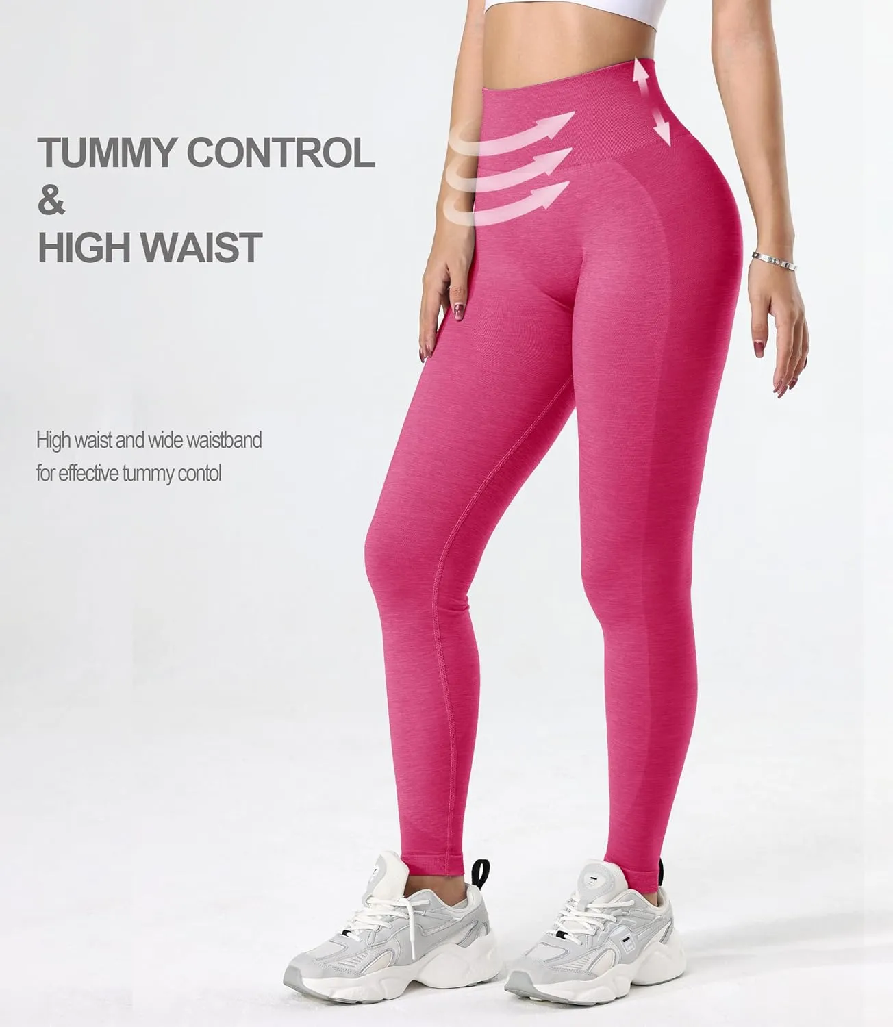 GILLYA Women's Scrunch Butt Lifting Leggings Seamless Tie Dye Workout Leggings Gym High Waisted Booty Lift Pants