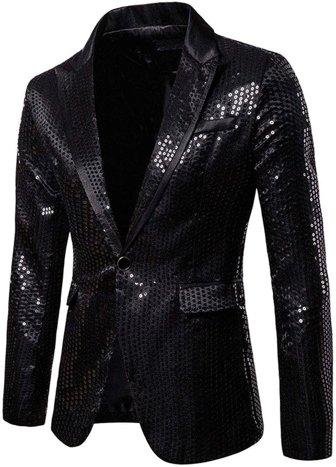 Glitter Suit Jacket for Men Gold Sequin Jacket Kids Blazer for Men Blue Mens Sport Coats and Blazers Big and Tall 5XL