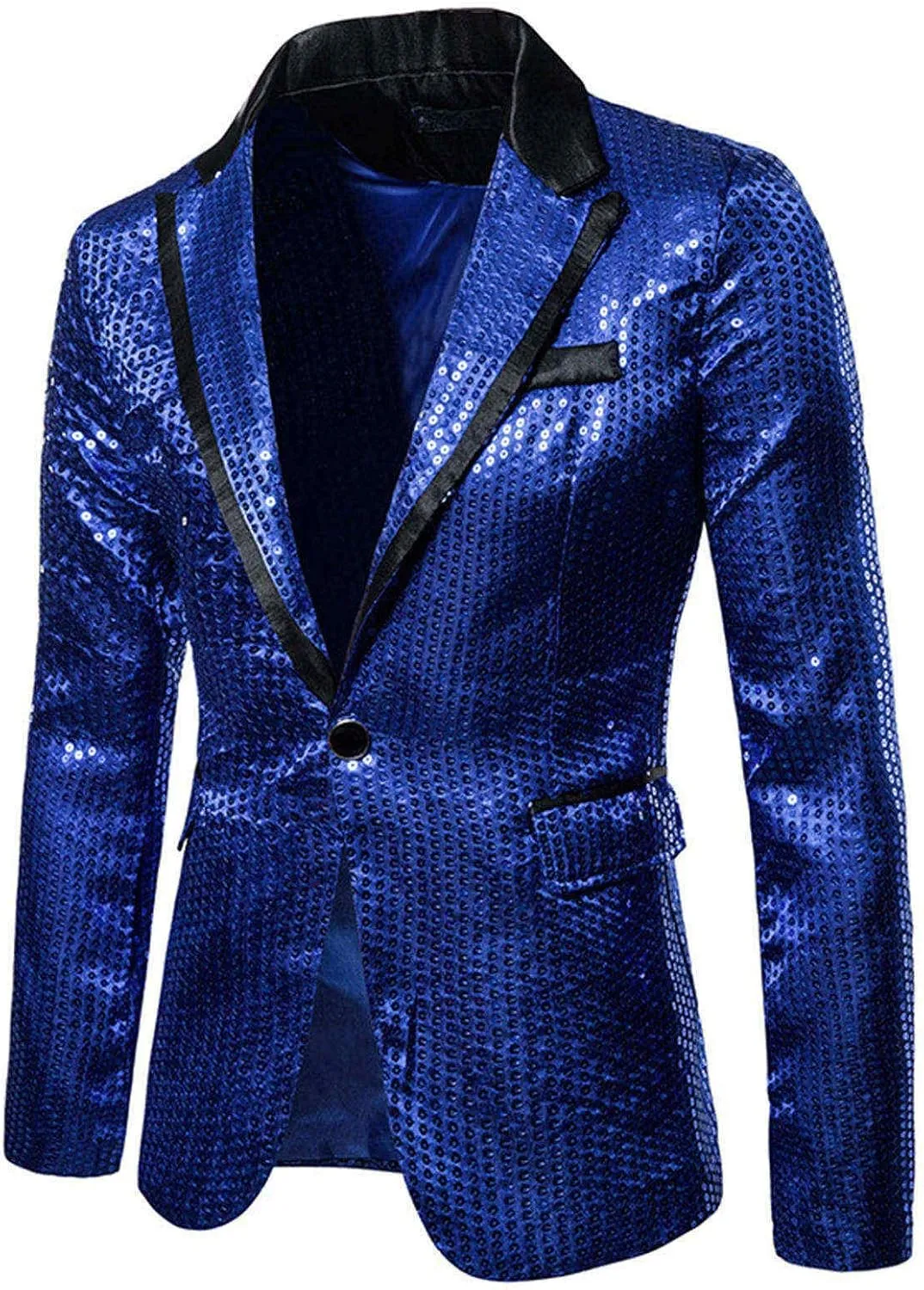 Glitter Suit Jacket for Men Gold Sequin Jacket Kids Blazer for Men Blue Mens Sport Coats and Blazers Big and Tall 5XL