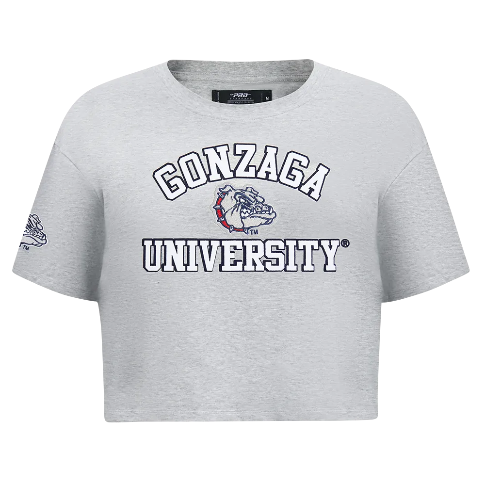 GONZAGA UNIVERSITY CLASSIC SINGLE JERSEY BOXY TEE (HEATHER GREY)