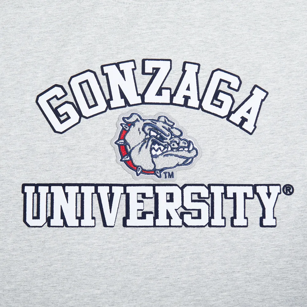 GONZAGA UNIVERSITY CLASSIC SINGLE JERSEY BOXY TEE (HEATHER GREY)