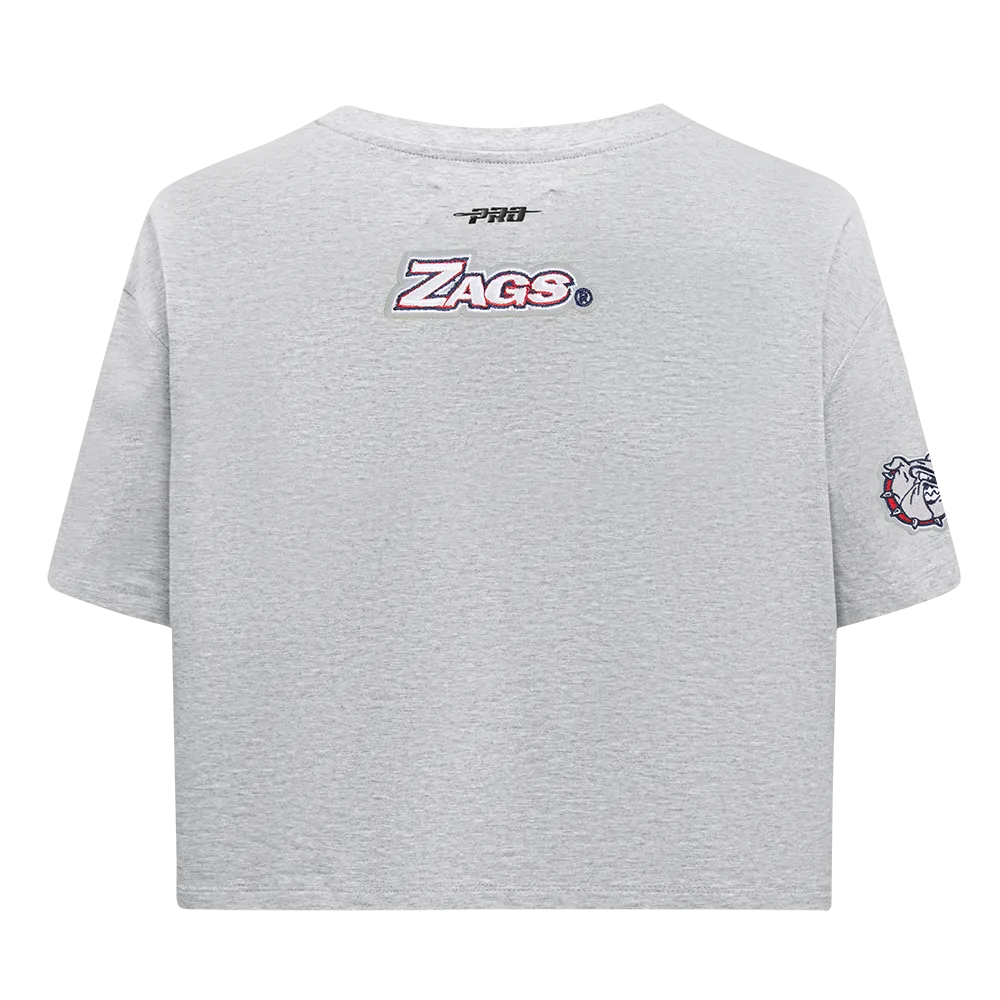 GONZAGA UNIVERSITY CLASSIC SINGLE JERSEY BOXY TEE (HEATHER GREY)