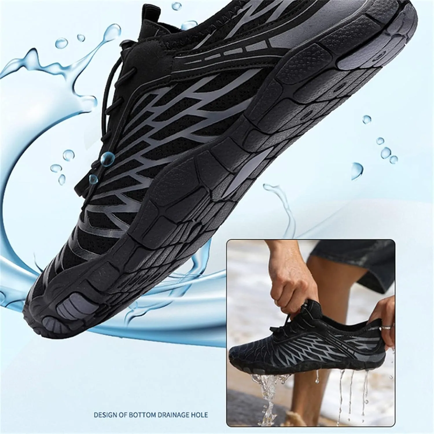 Grounded Footwear Barefoot Shoes for Neuropathy Women&Men Hiking Footwear Barefoot Womens Shoes Non-Slip Outdoor Unisex Water Pro Barefoot Shoes Wide Toe Box Sneakers Athletic Quick-Dry Lightweight
