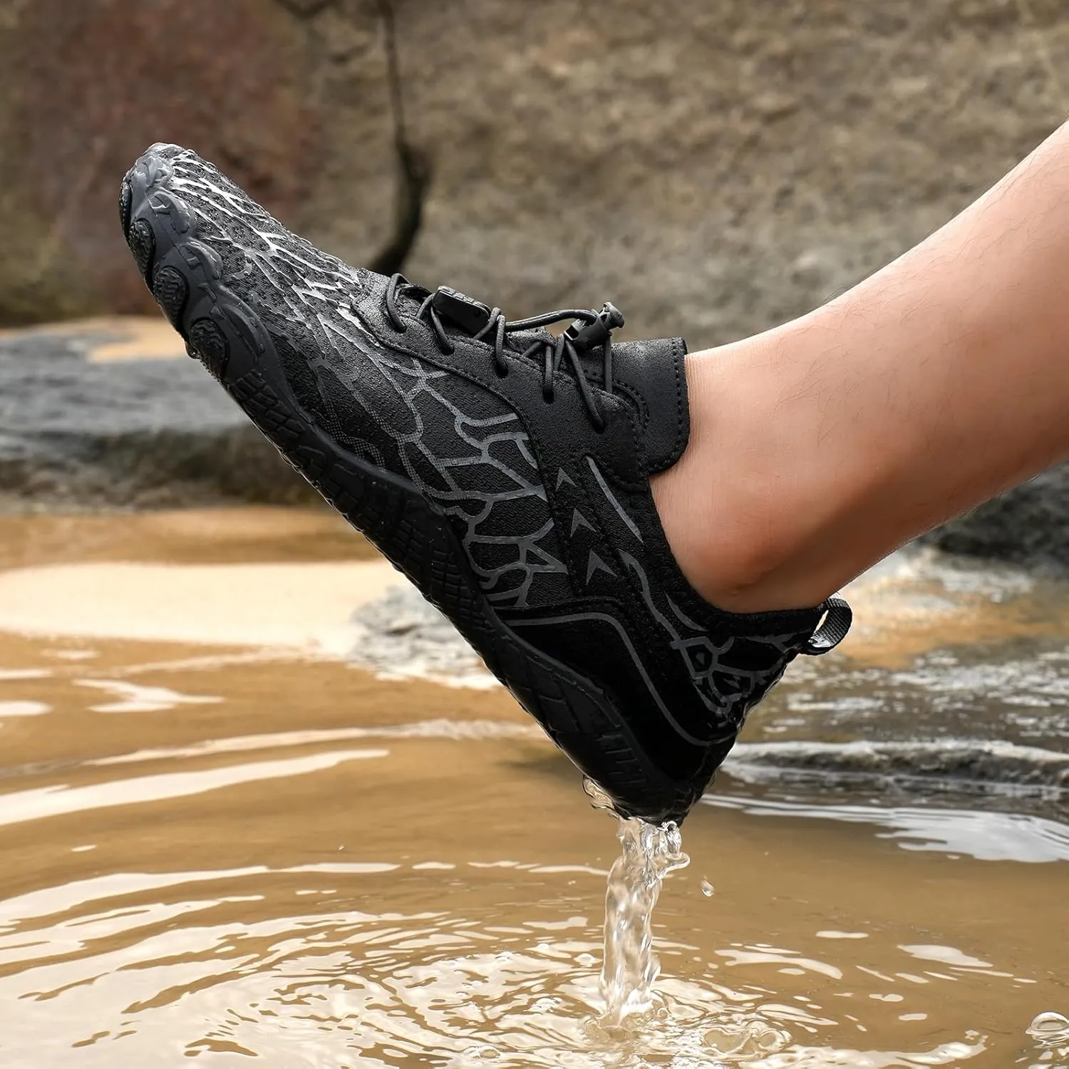 Grounded Footwear Barefoot Shoes Women&Men Hike Shoes Footwear Barefoot Womens Neuropathy Non-Slip Outdoor Hiking Shoe Women Water Wide Toe Box SneakersDiabetic Shoe Beach Surf Walk Yoga Walking