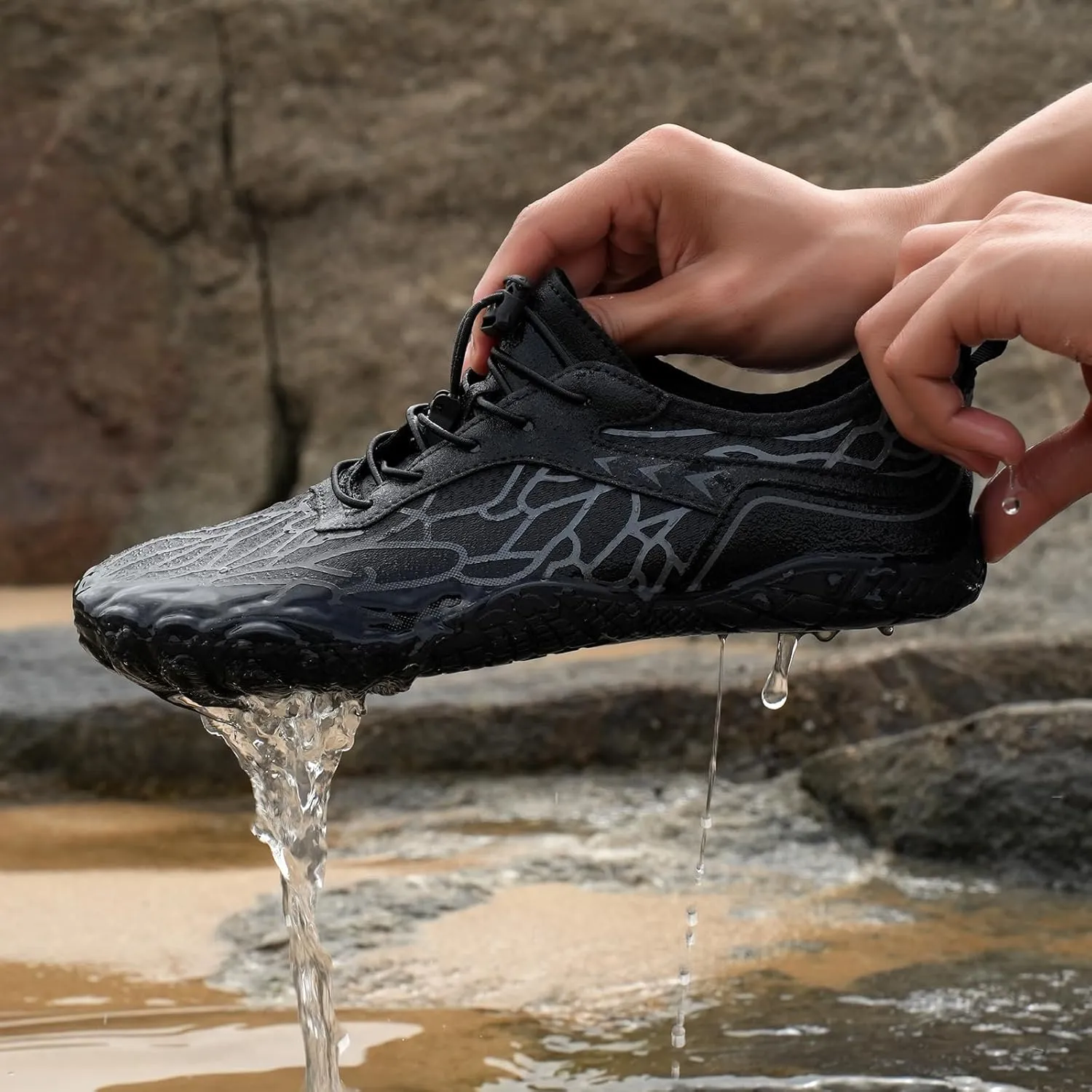 Grounded Footwear Barefoot Shoes Women&Men Hike Shoes Footwear Barefoot Womens Neuropathy Non-Slip Outdoor Hiking Shoe Women Water Wide Toe Box SneakersDiabetic Shoe Beach Surf Walk Yoga Walking