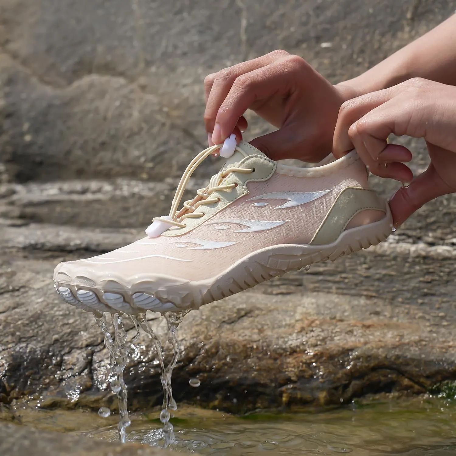 Grounded Footwear for Women Men with Neuropathy Grounding Shoes Hiking Footwear Barefoot Womens Shoes Non-Slip Outdoor Unisex Water Pro Beach Shoe Wide Toe Box Sneakers, Diabetic Shoe, Quick-Dry