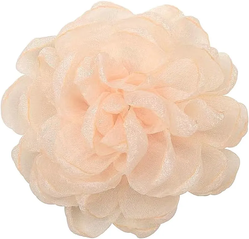 Handmade Flower Brooches Pins for Women Girls,Dainty Fabric Camellia Floral Brooches for Wedding Dance Banquet Trendy Corsage Jewelry Gifts