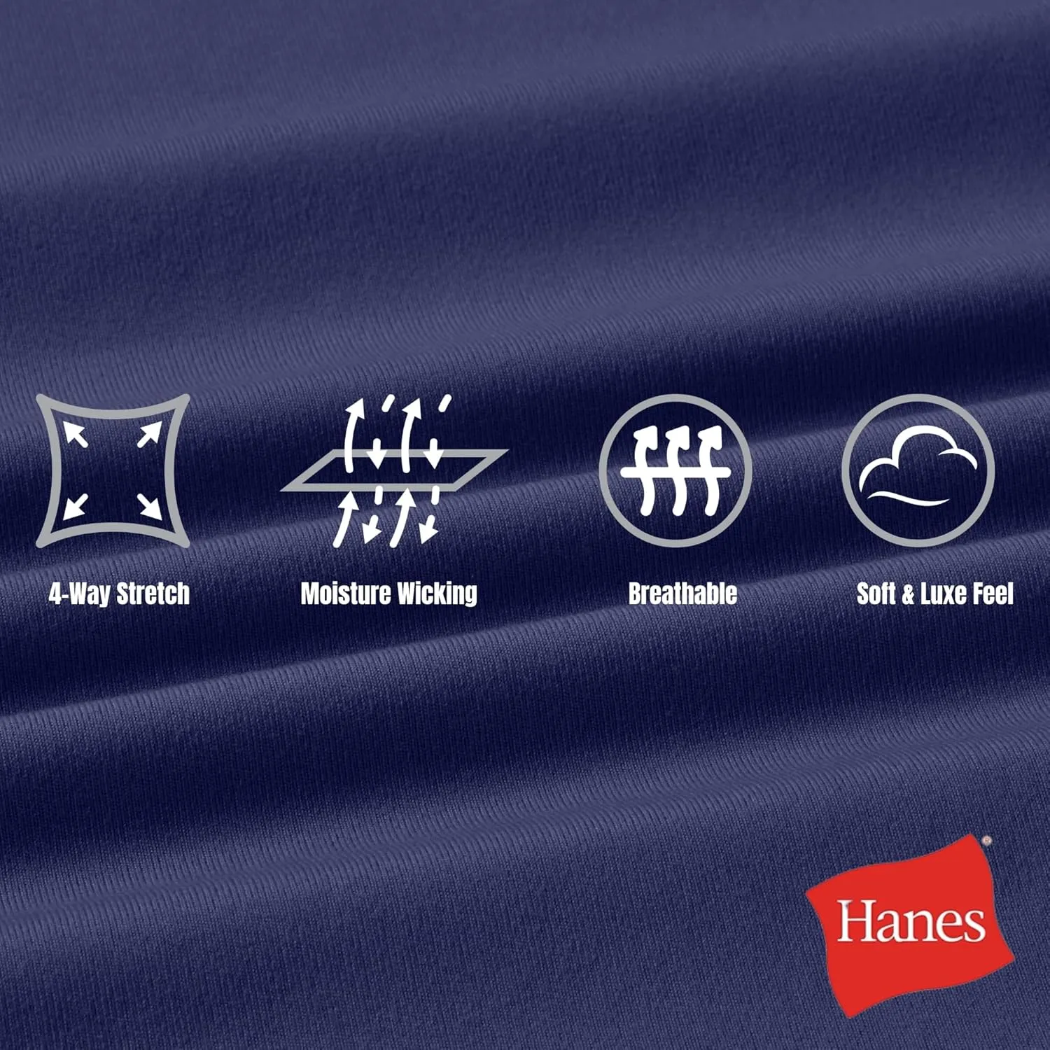 Hanes Women's Moves 7/8, Soft Moisture-Wicking Leggings with Internal Pocket, 25"