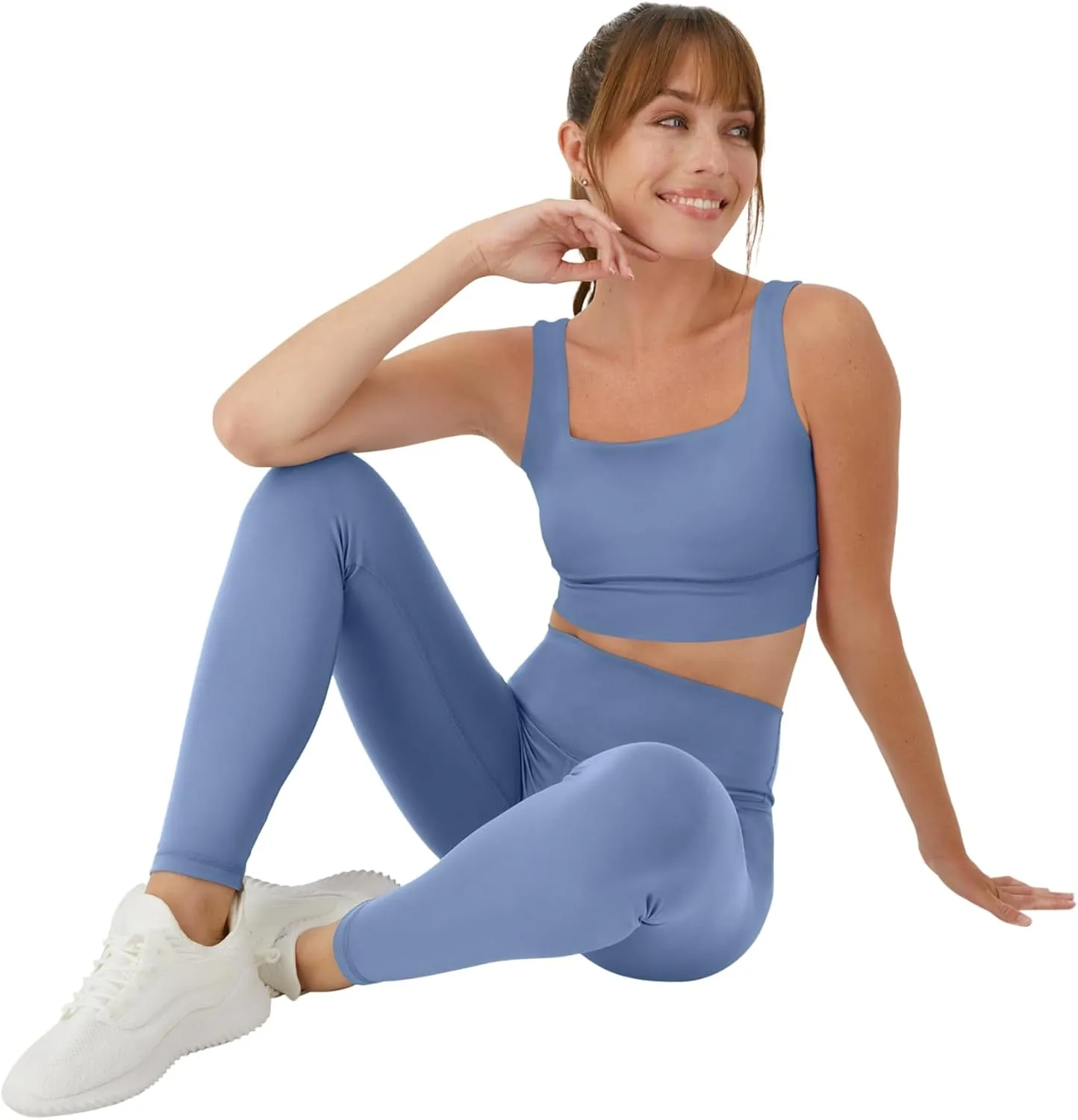 Hanes Women's Moves 7/8, Soft Moisture-Wicking Leggings with Internal Pocket, 25"