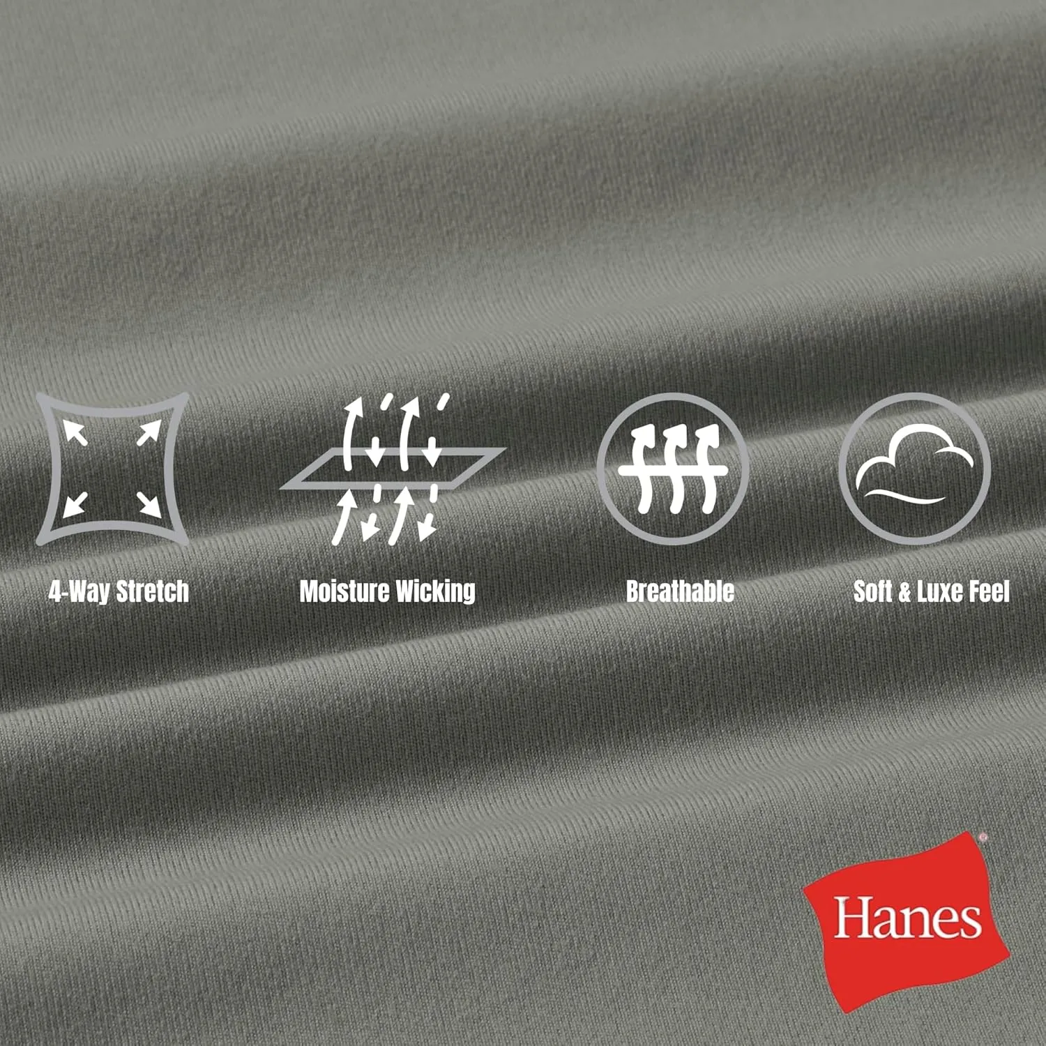Hanes Women's Moves 7/8, Soft Moisture-Wicking Leggings with Internal Pocket, 25"