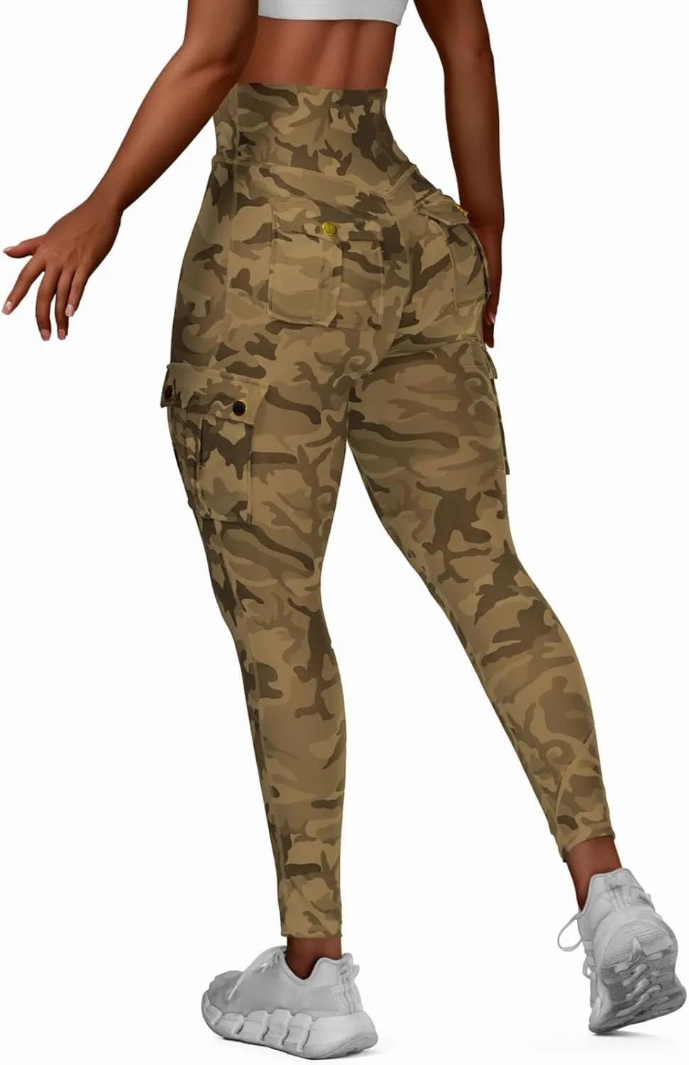 High Waisted Camo Leggings for Women Athletic Workout Leggings Running Yoga Pants Soft Stretch Trousers Fall Clothes