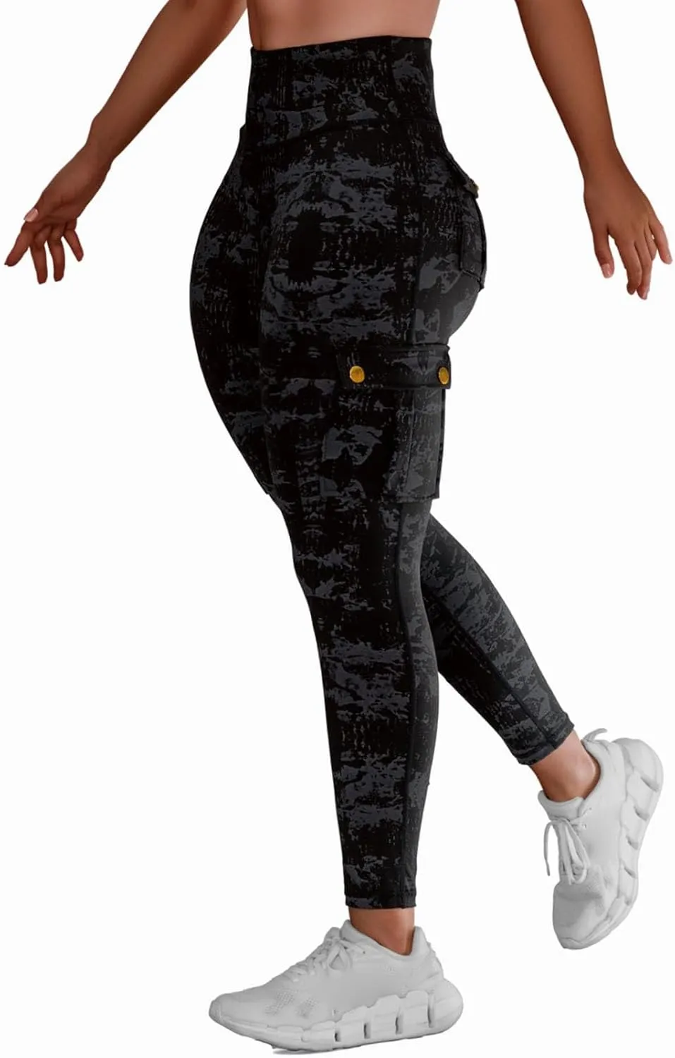 High Waisted Camo Leggings for Women Athletic Workout Leggings Running Yoga Pants Soft Stretch Trousers Fall Clothes