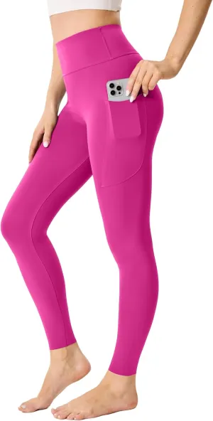 High Waisted Leggings for Women Butt Lifting Seamless Athletic Leggings with Pockets Tummy Control Workout Yoga Pants