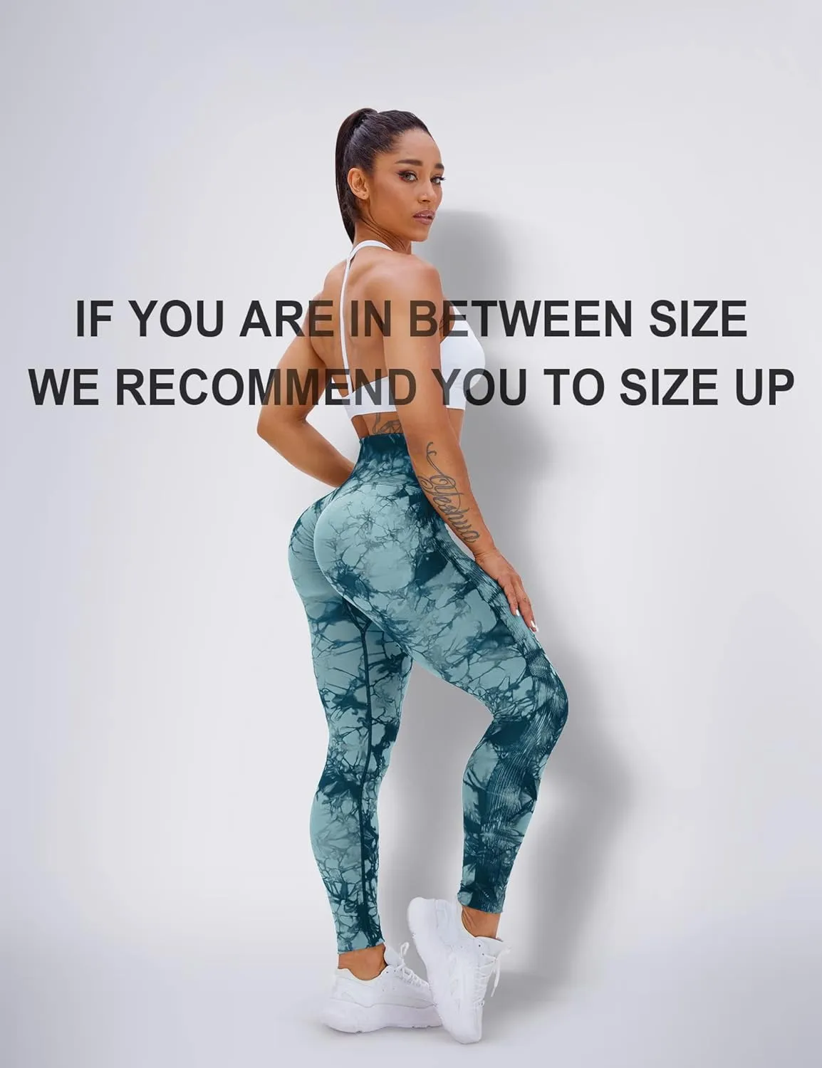 HIGORUN Tie Dye Workout Seamless Leggings for Women High Waist Gym Leggings Yoga Pants