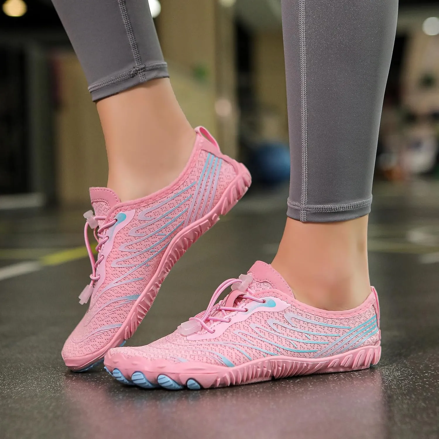 Hike Barefoot Shoes Footwear Women Men Pro Barefoot Shoes Wide Toe Box Athletic Hiking Shoes, Breathable Non-Slip Quick Dry Trail Running Shoes