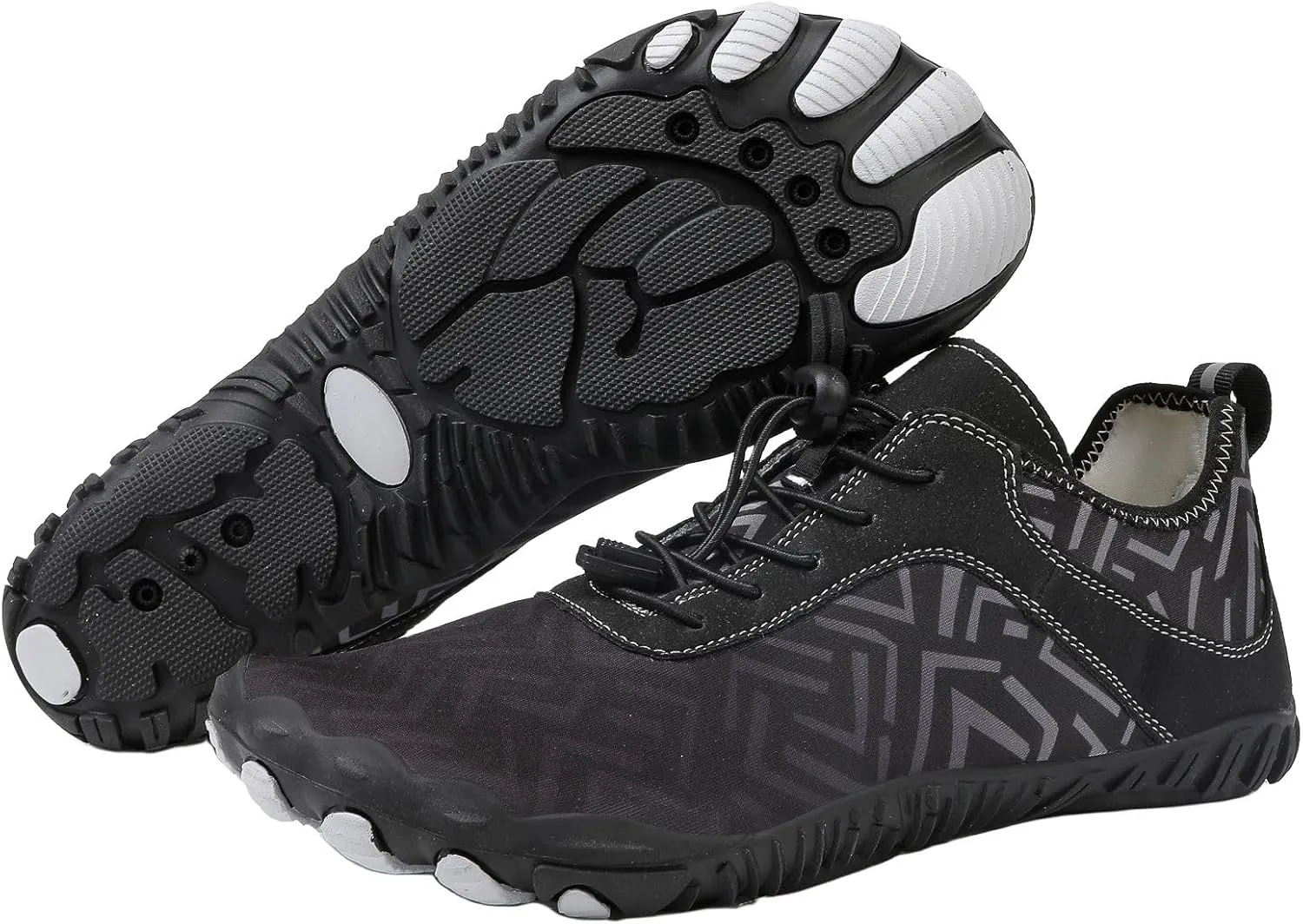 Hike Barefoot Shoes for Men Pro Footwear Shoes Mens Wide Toe Box Hiking Waliking Shoes Healthy & Non-Slip Barefoot Shoes Waterproof Trail Running Shoes