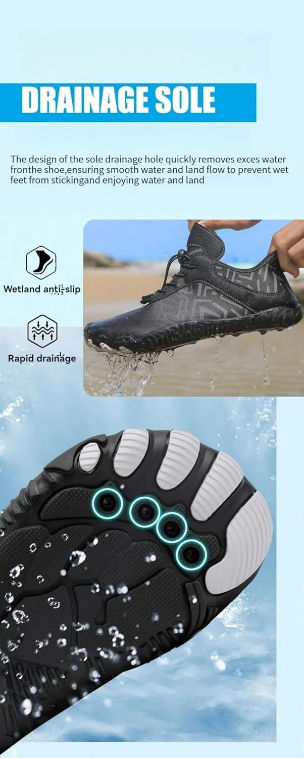 Hike Barefoot Shoes for Men Pro Footwear Shoes Mens Wide Toe Box Hiking Waliking Shoes Healthy & Non-Slip Barefoot Shoes Waterproof Trail Running Shoes