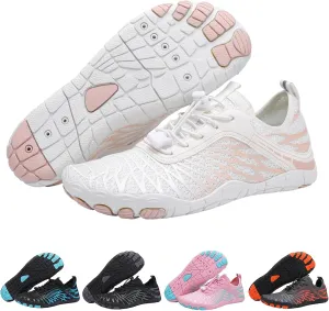 Hike Barefoot Shoes for Women Men Waterproof Trail Running Healthy & Non-Slip Barefoot Shoes Beach Pool Aqua Swim Surf Hiking Walking Footwear with Wide Toe Box