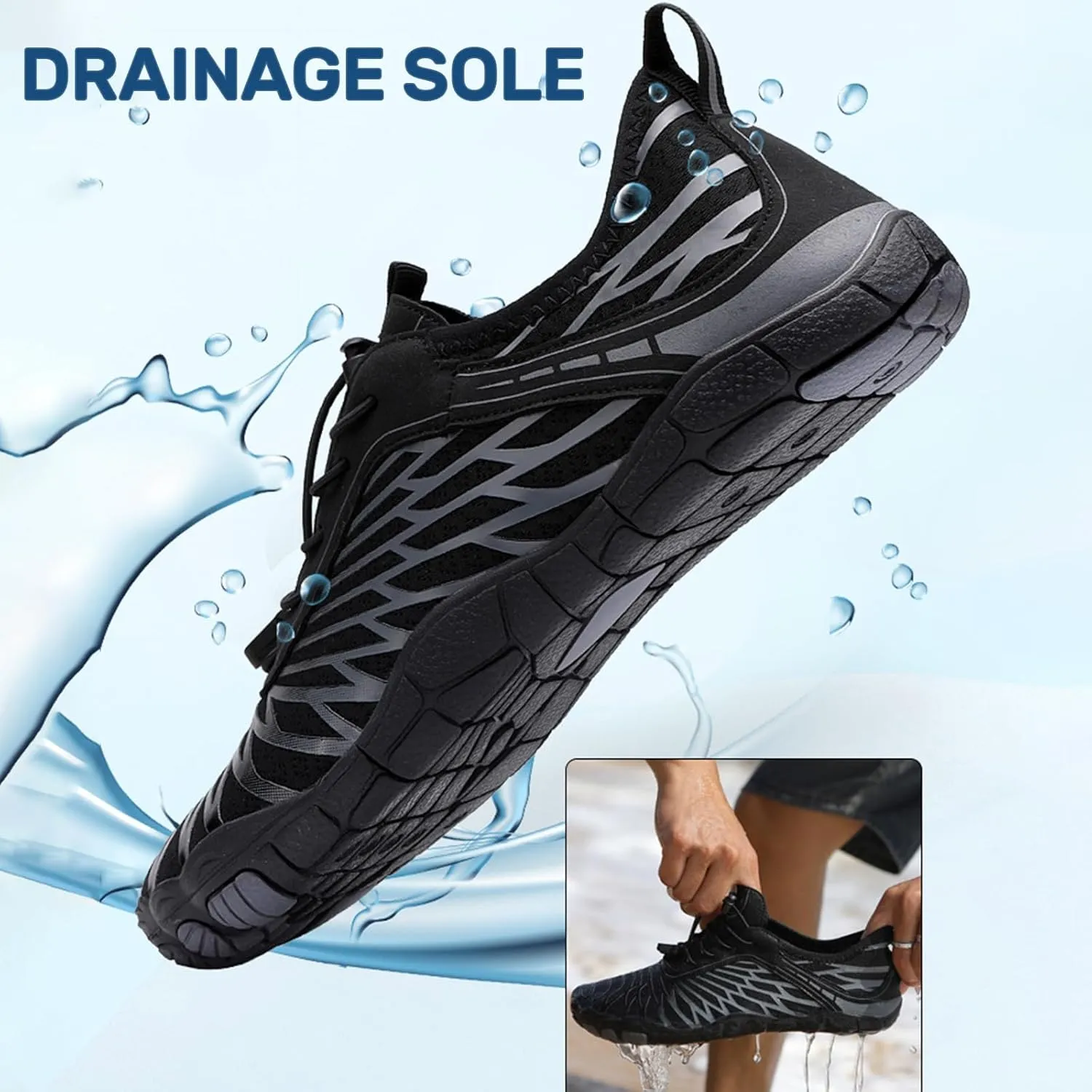 Hike Barefoot Shoes for Women Men Wide Toe Box Pro Footwear Barefoot Shoes Womens Breathable & Non Slip Lightweight Athletic Hiking Walking Shoes