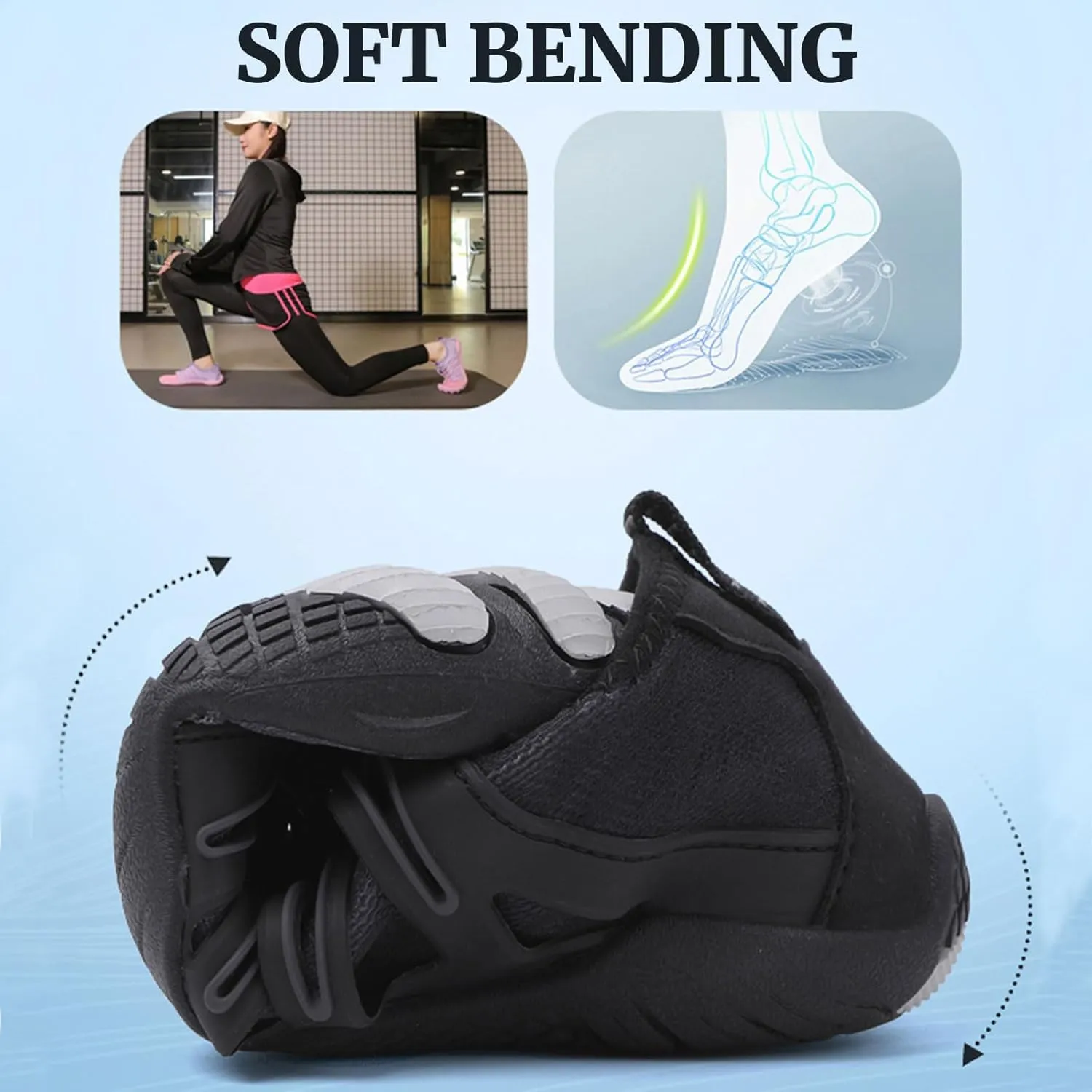 Hike Barefoot Shoes for Womens Mens Footwear, Pro Barefoot Shoes with Wide Toe Box Healthy & Non-Slip, Breathable Trail Running Shoes, Beach Pool Swim Surf Hiking Walking Shoes